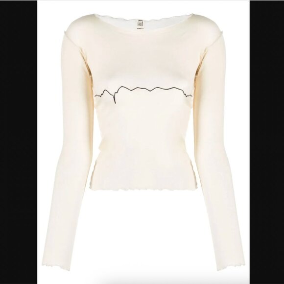 Baserange Tabbys Star Long Sleeve T-Shirt (Off-White, size M) - Picture 9 of 10